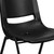 Flash Furniture RUT-EO1-BK-GG Black Metal Frame Vented Back Hercules Series Ergonomic Shell Stacking Chair