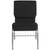 Flash Furniture XU-CH-60096-BK-SV-BAS-GG Black 19" Width Silver Vein Frame Finish Hercules Series Stacking Church Chair