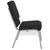 Flash Furniture XU-CH-60096-BK-SV-BAS-GG Black 19" Width Silver Vein Frame Finish Hercules Series Stacking Church Chair