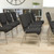 Flash Furniture XU-CH-60096-BK-SV-BAS-GG Black 19" Width Silver Vein Frame Finish Hercules Series Stacking Church Chair