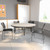 Flash Furniture XU-A48-RND-GY-T-A-GG 48" Dia. Round 21.12" - 30.12" Adjustable Height Gray Activity Table