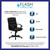 Flash Furniture GO-1004-BK-LEA-GG Black Bonded Leather Nylon Arms Mid Back Design Swivel Task/Office Chair