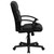 Flash Furniture GO-1004-BK-LEA-GG Black Bonded Leather Nylon Arms Mid Back Design Swivel Task/Office Chair