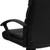 Flash Furniture GO-1004-BK-LEA-GG Black Bonded Leather Nylon Arms Mid Back Design Swivel Task/Office Chair