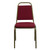 Flash Furniture FD-BHF-2-BY-GG Burgundy Vinyl Upholstered Trapezoidal Back Panel Gold Vein Powder Coated Frame Finish Hercules Series Stacking Banquet Chair