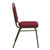 Flash Furniture FD-BHF-2-BY-GG Burgundy Vinyl Upholstered Trapezoidal Back Panel Gold Vein Powder Coated Frame Finish Hercules Series Stacking Banquet Chair