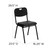Flash Furniture RUT-GK01-BK-GG Black Metal Frame Carrying Handle Cutout Back Hercules Series Stacking Chair
