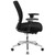 Flash Furniture GO-WY-85-6-GG Black Fabric Adjustable Arms Mid Back Design Hercules Series 24/7 Executive Swivel Office Chair
