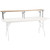 Flash Furniture XA-72-RS-GG 72"W x 12"D x 12"H Birchwood Hardwood Surface Silver Powder Coated Legs Bar Top Riser