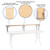 Flash Furniture XA-72-RS-GG 72"W x 12"D x 12"H Birchwood Hardwood Surface Silver Powder Coated Legs Bar Top Riser
