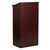 Flash Furniture MT-M8830-LECT-MAH-GG Mahogany Laminate Finish Floor Slanted Surface with Ledge Stand -Up Lectern