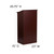 Flash Furniture MT-M8830-LECT-MAH-GG Mahogany Laminate Finish Floor Slanted Surface with Ledge Stand -Up Lectern