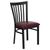 Flash Furniture XU-DG6Q4BSCH-BURV-GG Metal Schoolhouse Back Burgundy Vinyl Upholstered Seat Hercules Series Restaurant Chair
