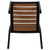 Flash Furniture XU-DG-HW6036-GG Faux Teak Aluminum Frame Horizontal Slat Pattern Back Side Chair