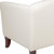Flash Furniture 111-2-WH-GG White LeatherSoft with Cherry Stained Wood Feet Hercules Imperial Series Reception Loveseat