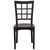 Flash Furniture XU-DG6Q3BWIN-MAHW-GG Metal Window Pane Back .62" Thick Mahogany Finish Plywood Seat Hercules Series Restaurant Chair