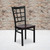 Flash Furniture XU-DG6Q3BWIN-MAHW-GG Metal Window Pane Back .62" Thick Mahogany Finish Plywood Seat Hercules Series Restaurant Chair