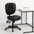 Flash Furniture GO-930F-BK-LEA-GG Black Bonded Leather Armless Mid Back Design Ergonomic Swivel Task Chair