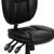 Flash Furniture GO-930F-BK-LEA-GG Black Bonded Leather Armless Mid Back Design Ergonomic Swivel Task Chair