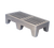 Winholt PLSQ-5-1222-GY 2200 Lbs. 22" Wide 60" Long 12" High Gray 1-Tier Perforated Solid One Piece Plastic Construction Dunnage Rack
