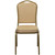 Flash Furniture FD-C01-ALLGOLD-H20124E-GG Beige Diamond Patterned Fabric Gold Powder Coated Frame Finish Hercules Series Stacking Banquet Chair