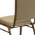 Flash Furniture FD-C01-ALLGOLD-H20124E-GG Beige Diamond Patterned Fabric Gold Powder Coated Frame Finish Hercules Series Stacking Banquet Chair