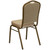 Flash Furniture FD-C01-ALLGOLD-H20124E-GG Beige Diamond Patterned Fabric Gold Powder Coated Frame Finish Hercules Series Stacking Banquet Chair