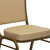 Flash Furniture FD-C01-ALLGOLD-H20124E-GG Beige Diamond Patterned Fabric Gold Powder Coated Frame Finish Hercules Series Stacking Banquet Chair