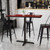 Flash Furniture XU-MAHTB-3048-T2230B-GG Mahogany Laminate Rectangular Plastic Top PVC T-Mold Edge Table