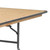 Flash Furniture XA-3096-BIRCH-M-GG 661 Lbs. Polyurethane Varnish Top Rectangular Heavy Duty Folding Banquet Table