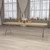 Flash Furniture XA-3096-BIRCH-M-GG 661 Lbs. Polyurethane Varnish Top Rectangular Heavy Duty Folding Banquet Table