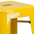 Flash Furniture CH-31320-30-YL-GG Yellow Galvanized Steel Drain Hole In Seat Backless Bar Stool