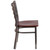 Flash Furniture XU-DG694BLAD-CLR-MAHW-GG Metal Ladder Back .62" Thick Mahogany Finish Plywood Seat Hercules Series Restaurant Chair
