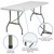 Flash Furniture RB-3072-GG 330 Lbs. Granite White Plastic Table Top Rectangular Folding Table
