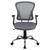 Flash Furniture H-8369F-GY-GG 250 Lb. Gray Fabric Nylon Arms Swivel Task/Office Chair