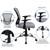 Flash Furniture H-8369F-GY-GG 250 Lb. Gray Fabric Nylon Arms Swivel Task/Office Chair