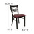 Flash Furniture XU-6FOBXBK-BURV-GG Burgundy Vinyl Upholstered Seat Hercules Series Restaurant Chair