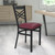 Flash Furniture XU-6FOBXBK-BURV-GG Burgundy Vinyl Upholstered Seat Hercules Series Restaurant Chair