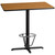 Flash Furniture XU-NATTB-3042-T2230B-GG Natural Laminate Rectangular Plastic Top PVC T-Mold Edge Table
