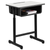 Flash Furniture YU-YCY-046-GG 23.63" W x 17.75" D x 31.5" H Gray High Pressure Laminate Top Floor Model Student Desk