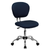 Flash Furniture H-2376-F-NAVY-GG 250 Lb. Navy Fabric Armless Swivel Task Chair