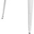 Flash Furniture CH-51050-29-WH-GG White Square Metal Brace Underneath Top Table