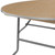 Flash Furniture XA-60-BIRCH-M-GG 661 Lbs. Polyurethane Varnish Top Round Heavy Duty Folding Banquet Table