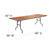 Flash Furniture XA-3696-P-GG 680 Lbs. Polyurethane Varnish Top Rectangular Folding Banquet Table