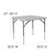 Flash Furniture RB-3434ADJ-GG 165 Lbs. Ranite White Plastic Top Folding Table