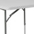 Flash Furniture RB-3434ADJ-GG 165 Lbs. Ranite White Plastic Top Folding Table
