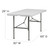 Flash Furniture DAD-YCZ-152Z-GG 220 Lbs. Granite White Plastic Table Top Rectangular Folding Table