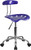 Flash Furniture LF-214-DEEPBLUE-GG 250 Lb. Deep Blue  Armless Vibrant Swivel Task Chair