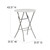 Flash Furniture RB-32RB-BAR-GW-GG 165 Lbs. Granite White Plastic Table Top Round Folding Table