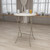 Flash Furniture RB-32RB-BAR-GW-GG 165 Lbs. Granite White Plastic Table Top Round Folding Table